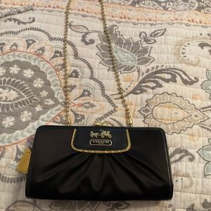 Black COACH clutch